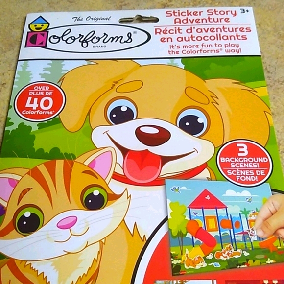 Pets Colorforms Sticker Story Adventure Set - Picture 2 of 5